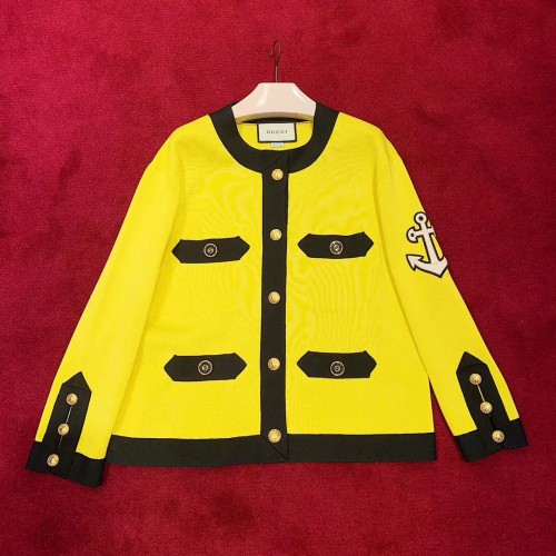 Gucci GG Non Yellow Coat Sweater GGNCY-1258